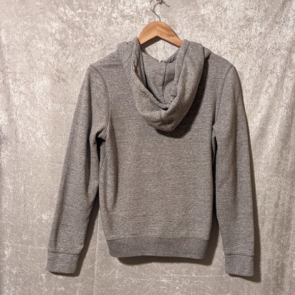 American Eagle Gray Fleece Hooded Jacket EUC - Picture 5 of 7